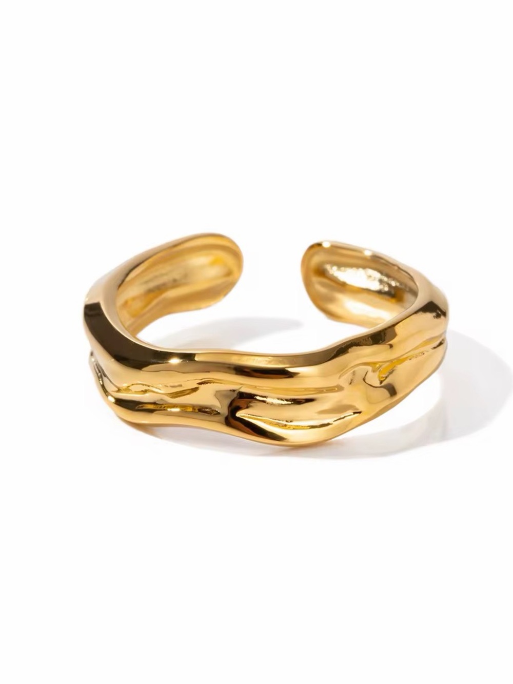 18K Gold Plated Adjustable Ring